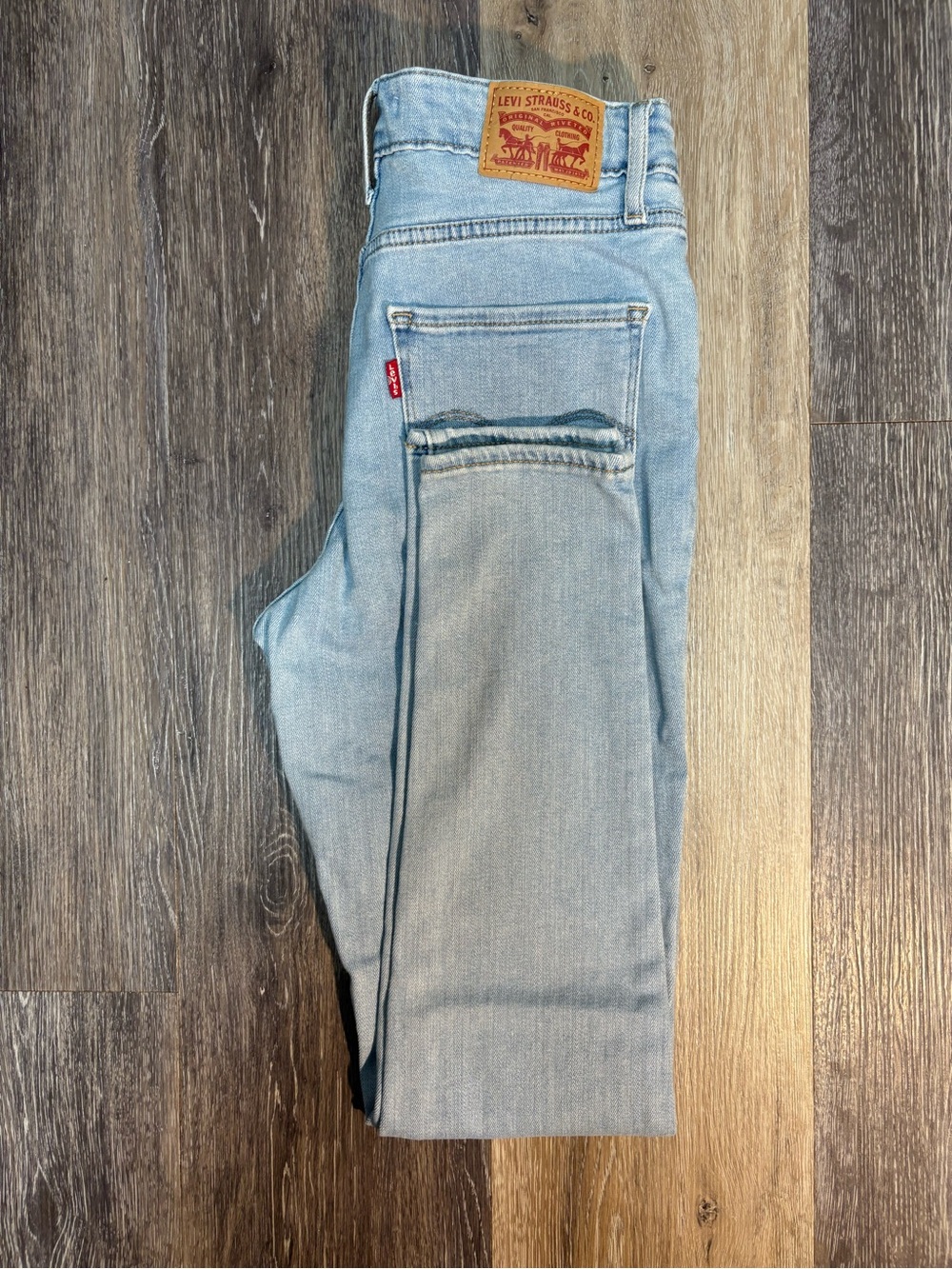 Women's Levi's Light Wash Jeans - 721 High Rise Skinny